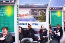 The solar-powered phone charging stations have been put to heavy use in Times Square.